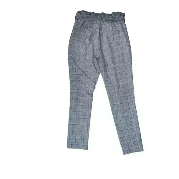 Vero moda plaid pants with belt size s/32 Straight Preppy Light Office Siren - Picture 2 of 7